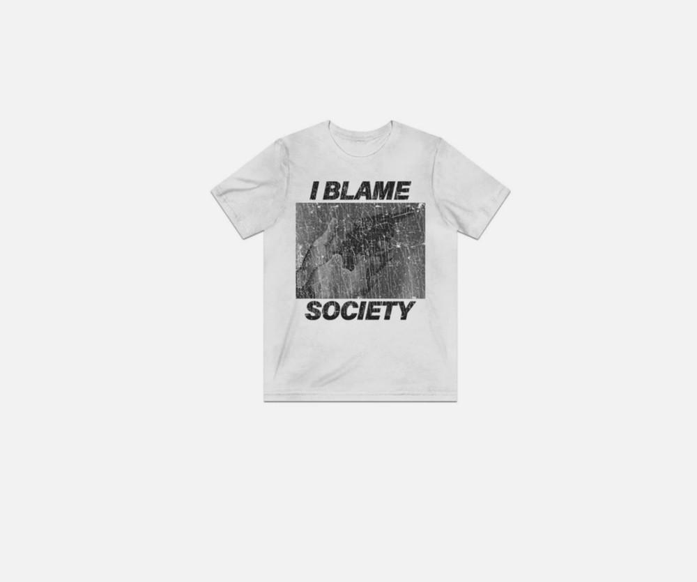I Blame Society Revolver 1993 Vintage Men's T-Shirt