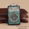 Ebony Tangka Necklace with Ethnic Na Fu Pendant - Buddha Amulet for Men & Women