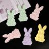 Rabbit Silicone Mold Lightweight Embossed Pattern Mold Spring Flower Mold Spring Themed For Home Decor Plaster Crafting Soap