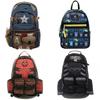 Marvel New Deadpool Backpack Breathable And Durable Travel Bag For Avengers And Batman Fans