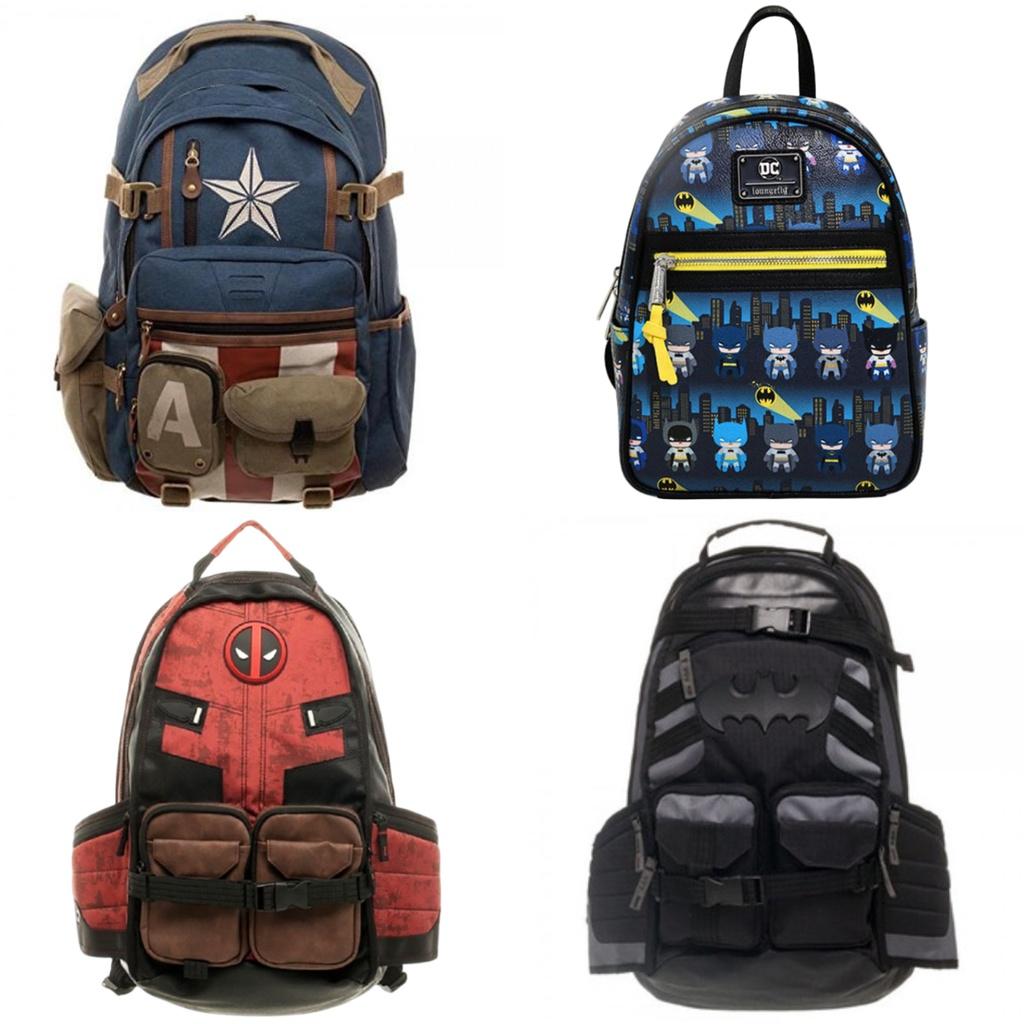 Marvel New Deadpool Backpack Breathable And Durable Travel Bag For Avengers And Batman Fans