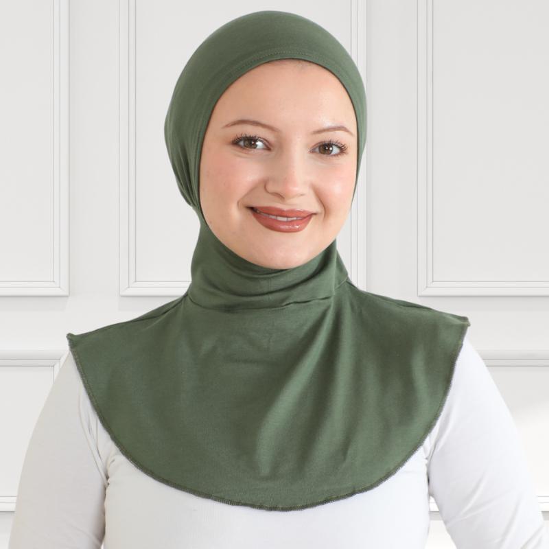 Sport Hijab For Women, Muslim Head Scarf, Flexible Turban Girls, Chic Islamic Wear For Gym, Neck Collar Bonnet Viscose