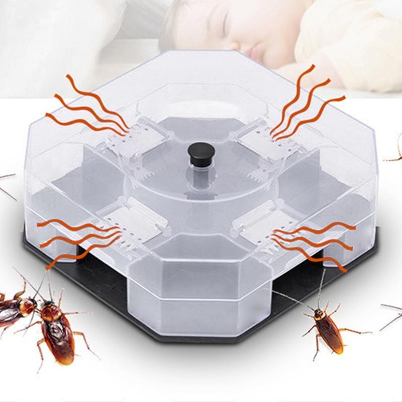 Cockroach Automatic Catcher Pest Control Trap Cockroach Box Pest Repellent Cage for Indoor Home Kitchen Cockroach Trap