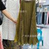 Chiffon Pleated Polka Dot Skirt Versatile High Waist Thin Wavy Skirt Temperament a Word Long Skirt