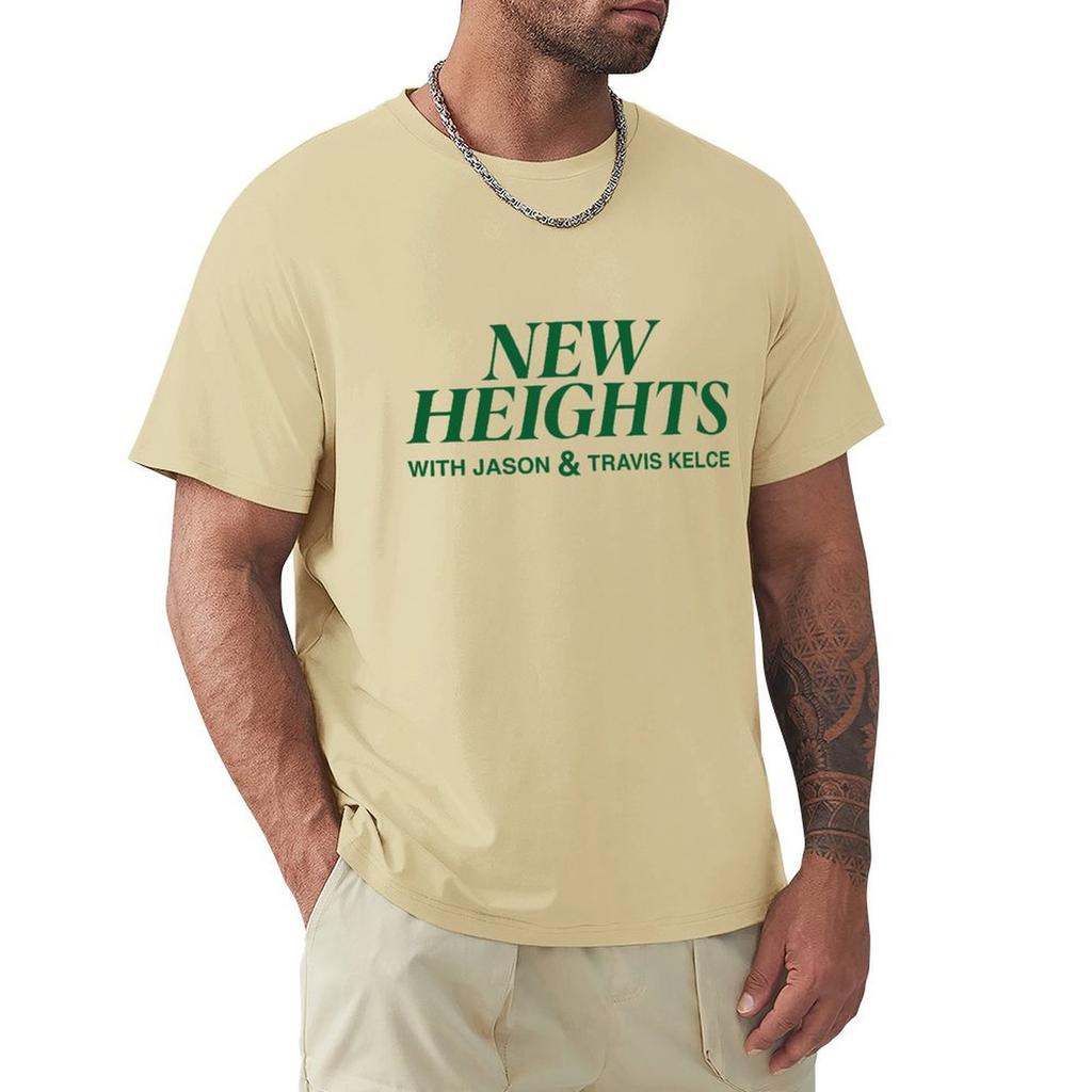 New Heights Merch New Heights Podcast T-Shirt Sweat Animal Prinfor Boys Quick Drying Blanks Mens Funny T Shirts