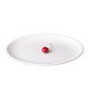 Qianxing A8 White Melamine Oval Dinner Plates