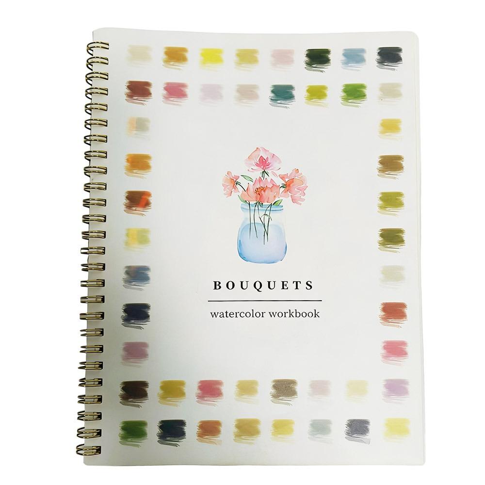 Beginner-Friendly Watercolor Workbook DIY Art Learning Guide Watercolor Workbooks Coloring Book Art Painting Supplies