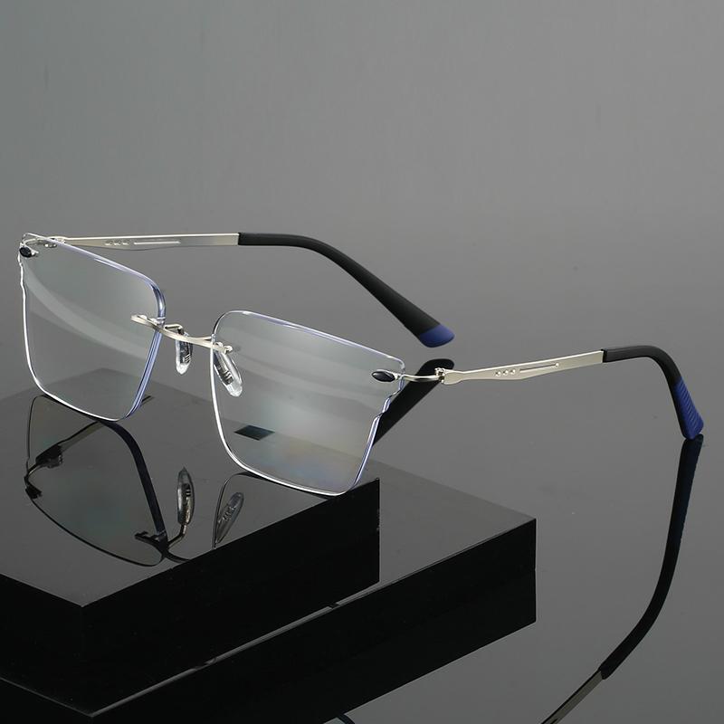 HS2801 HS2802 Unisex Squared Reading Glasses 1pc Metal Frame Presbyopia Corrective Eyeglasses for Men Women Glass Frame