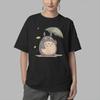 Totoro-Miyazaki Anime Men T Shirts  Novelty Tees Short Sleeve Round Neck T-Shirt Cotton Gift Idea Tops
