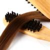 Wooden Hairdressing Comb Double Sided Anti-Static Double Brushes Comb V Type Portable Double Sided Bristle Brush Home Salon
