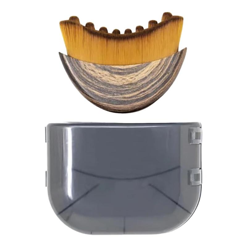 Face Sculpting Device Home Spa Gentle Exfoliation Brush Portable Dry Facial Brush Soft Bristles Contoured Lymphatic Massage Tool