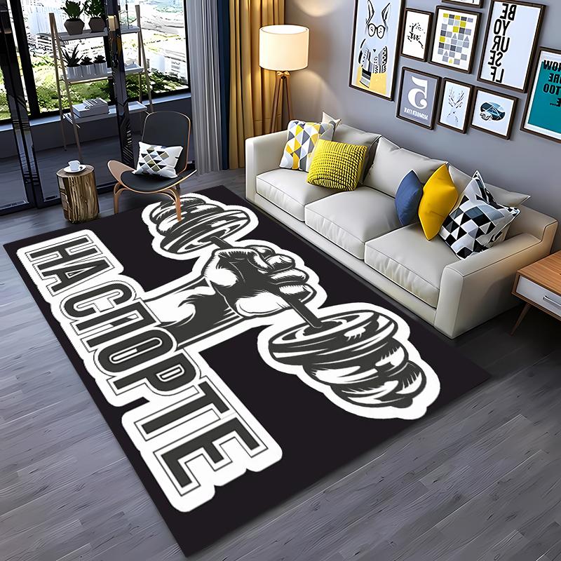 GYM Téma 3D Tisk Velkoplošné Koberce pro Domácí Obývací Pokoj Dětskou Ložnici Pohovku Vstupní Rohožka Kuchyňské Podlahové Koberce ProtiskluzovéDekor