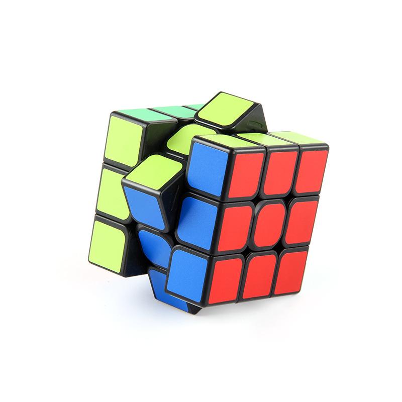 Science And Education Puzzle Rubik'S Cube Toy 5.7Cm Third-Order Rubik'S Cube For Beginners, Smooth Rounded Corners, Positive-Order Rubik'S Cube Ruler