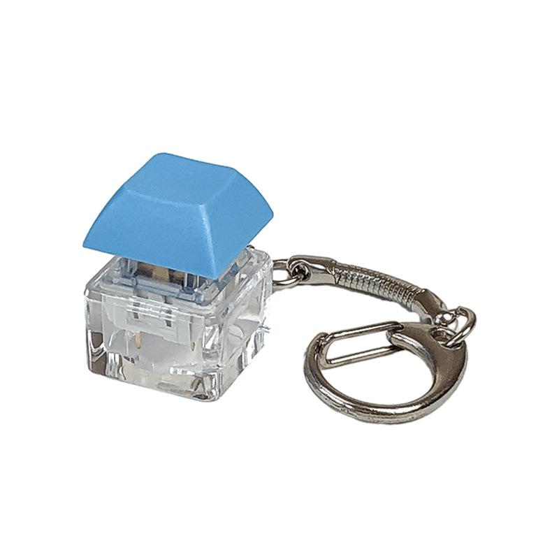 1 ADET Anahtar Anahtarlık Mil Test Cihazı Mekanik Klavye Fidget Düğmesi Parmak Oyuncakları Stres Giderici Yetişkinler İçin Hediyeler