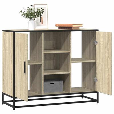 Cabinet, Sonoma Oak, 92X35X76 Cm, Wood-Based Material