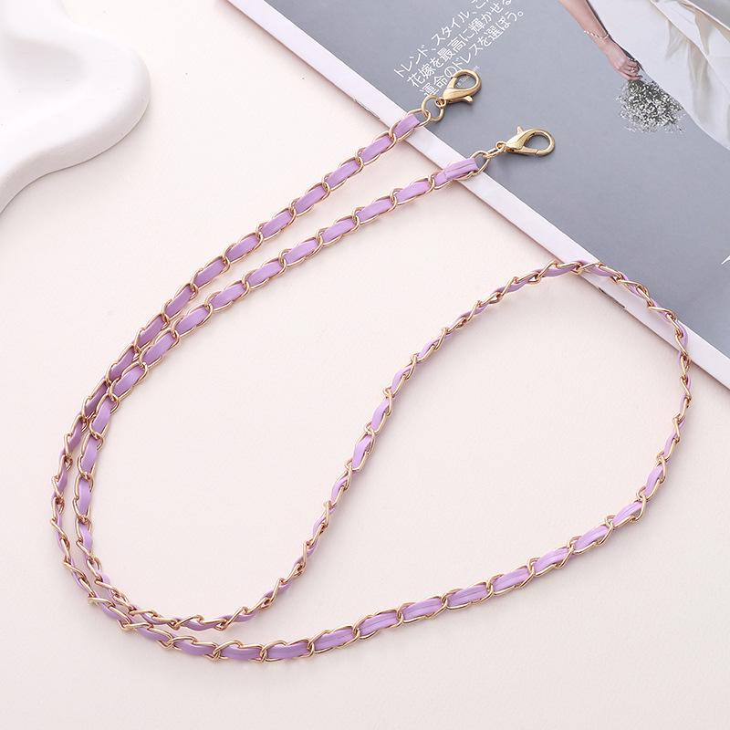 Handmade Leather Crossbody Phone Case with DIY Jewelry Pendant - Small Fragrance Style for Girls