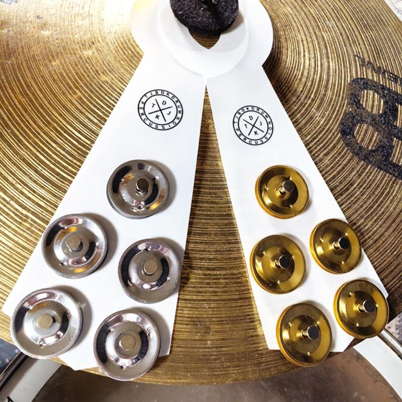 Cymbal Bells Rings Cymbal Bells Accessories Drum Set Cymbal Bells Drum Cymbal Rings Suitable for Various Drumming Styles