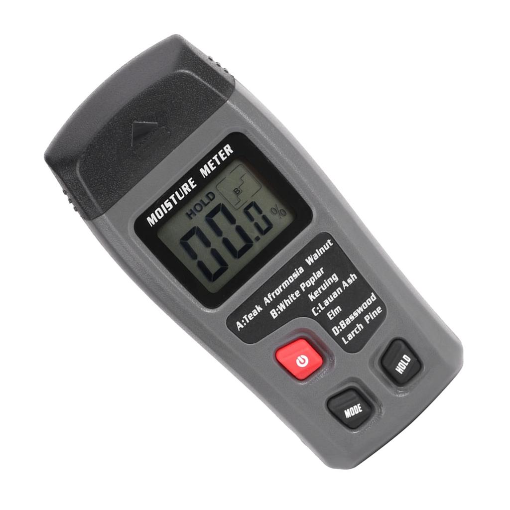 Digital Wood Moisture Meter, Handheld LCD Moisture Tester Detector with 2 Test Probe Pens Wood Moisture Tester Hygrometer Wood Moisture