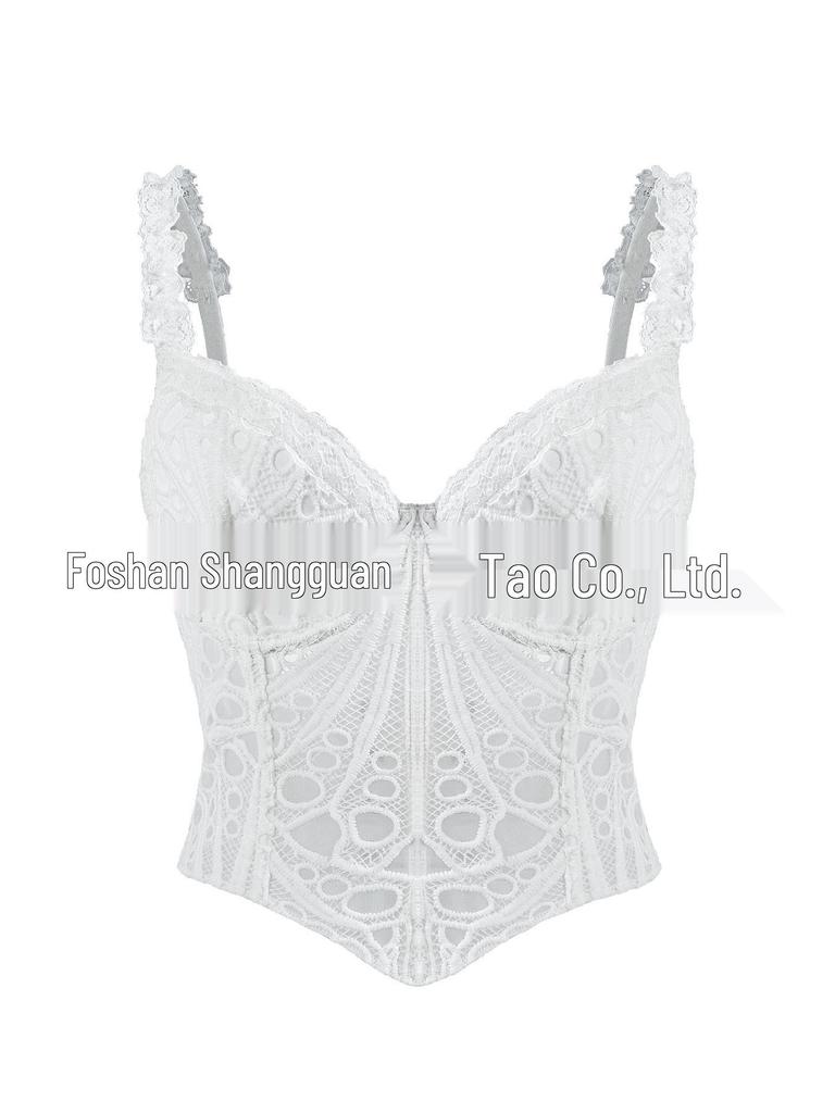 European-American Lace Corset Bodysuit