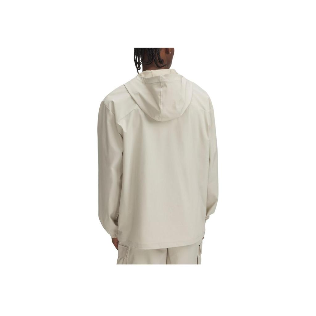 Under Armour Vibe Windbreaker Hooded Sports Comfortable Jacket Men Jacket Khaki-Gray 1386555-289