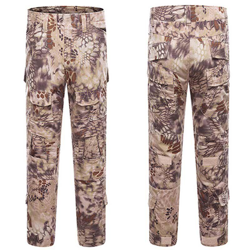 Men's Military Army Combat Tactical Airsoft Pants With Multi-pockets And Ergonomic Knee Design