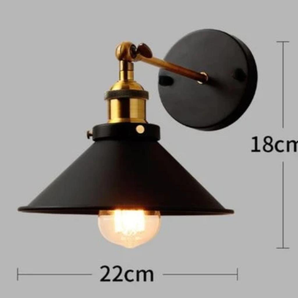 New Enhance Your Space with a Charming, Warm, Beautiful, Inviting, Elegant, Rustic Vintage Industrial Style Wall Lamp for Cozy S