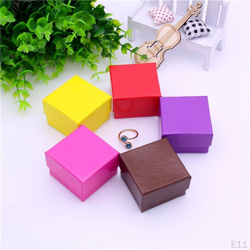 24 Piece Jewelry Boxes 5 Cardboard Box 5x5x3.