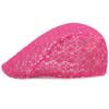 Lace Beret Ladies Silk Mesh Duck Tongue Hat Summer Travel Cool Cap Breathable Sun-shading Forward Cap Female Net Cap
