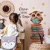 Cartoon Lovely Animal Owl Wall Stickers For Kids Room Love Study Book Kindergarten Warm And Sweet Home Decoration Wall Decals