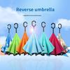 Xin Jing Zhou Double Layer Reverse C-Handle Car Umbrella
