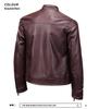 Men's Trendy American Stand-Collar Faux Leather Motorcycle Jacket with British and Korean Style