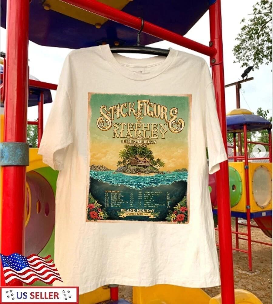 Stick Figure band Island Holiday Tour T Shirt Full Size S-3XL Unisex T-Shirt XXL