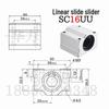 Cylindrical Linear Guide Block for Optical Shaft (SCS10-40)