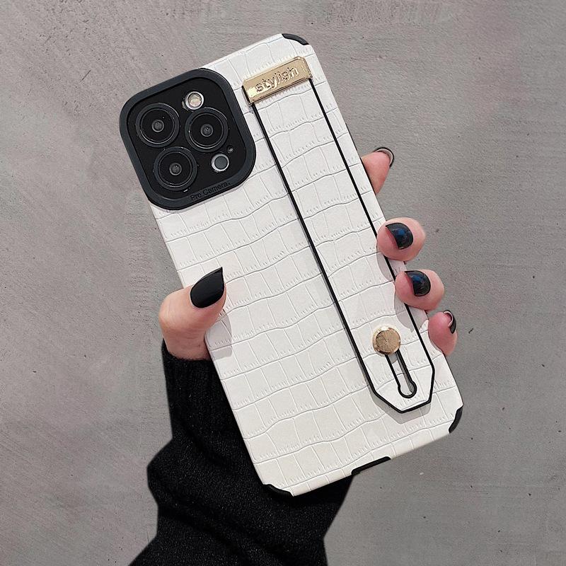 

Ремешок с узором крокодила подходит для подставки-чехла для телефона iPhone 14promax и противоударного защитного чехла для iPhone 13 с кожаным узором 12 iPhone 15 Pro max 6.7 inches