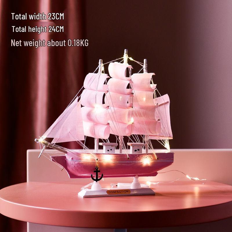 Oturma Odası veya Açılış Töreni İçin Mezuniyet Sezonu Ahşap Yelkenli Süsü