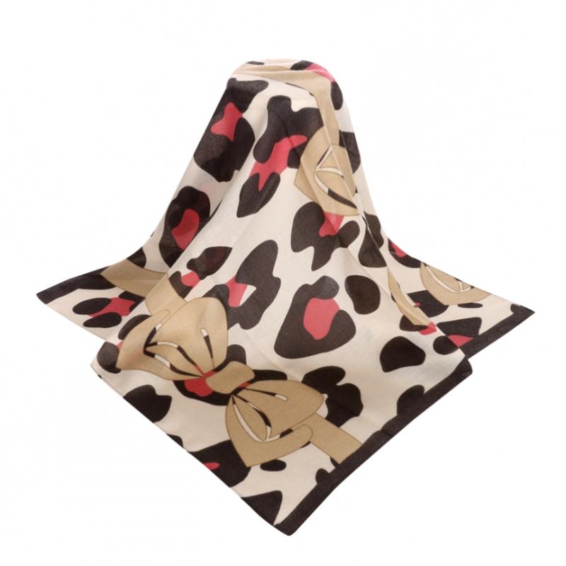 Shop Ribbon Square Mini Fashion Scarf Choco Drn Wsc 0493