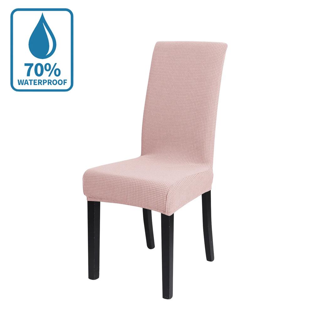 Waterproof Chair Cover Dining Room White Chair Case Anti Cat Scratch Soft Stretch Chair Protecter