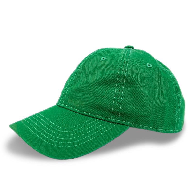Premium Washed Cotton Duckbill Baseball Cap: Soft, Sunshade, Distressed Embroidery