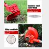 Portable Grass Trimmer Cordless Lawn Grass Cutter with Batteries  Garden Mowing Power Tool Kits Electric Grass Cutter