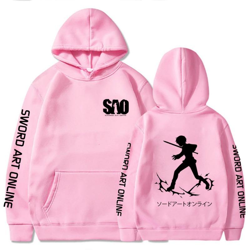 Sword Art Online Japanese Animation Men's Hoodies Boys Harajuku Girls Hip Hop Pullover Fancy Music Gift Sweatshirt