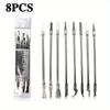 8 Stück CPU IC Kleberentferner Handy-Reparaturwerkzeug C Chip Reparatur Dünne Klingen Piratisches Reparatur Handwerkzeug für Mobiltelefon Computer