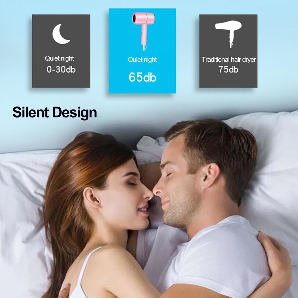 1600W Professional Salon Hair Dryer 2 In 1 Hot Air Brush Hair Dryers Negative Ionic Hair Blow Dryer Strong Wind Hot Dryer