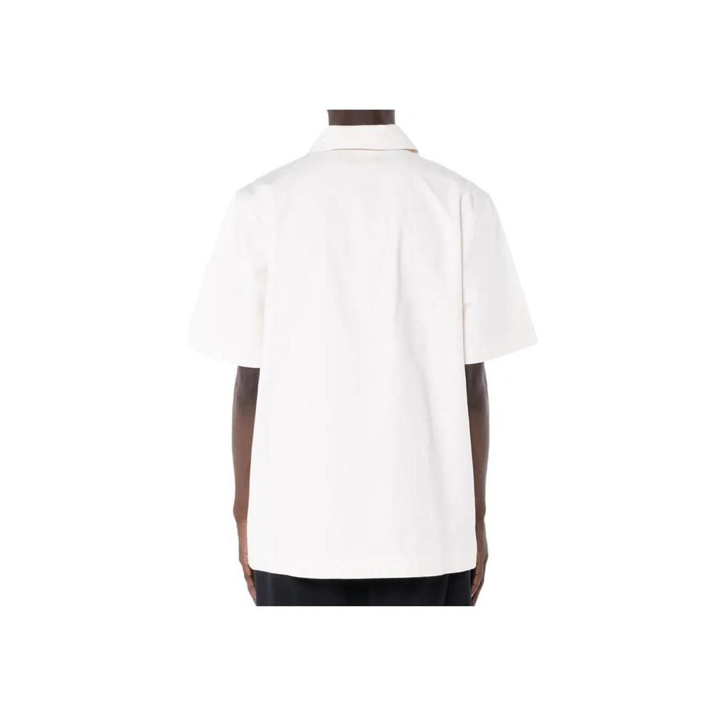 Nike Solid Embroidered Logo Half-Zip Short Sleeve Polo Men Tops White DM5283-030