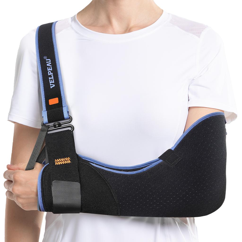 Velpeau Arm Sling For Rotator Cuff Injury, Broken Hand And Elbow Dislocation, Medical Shoulde Immobilizer Fits Left & Right Arms