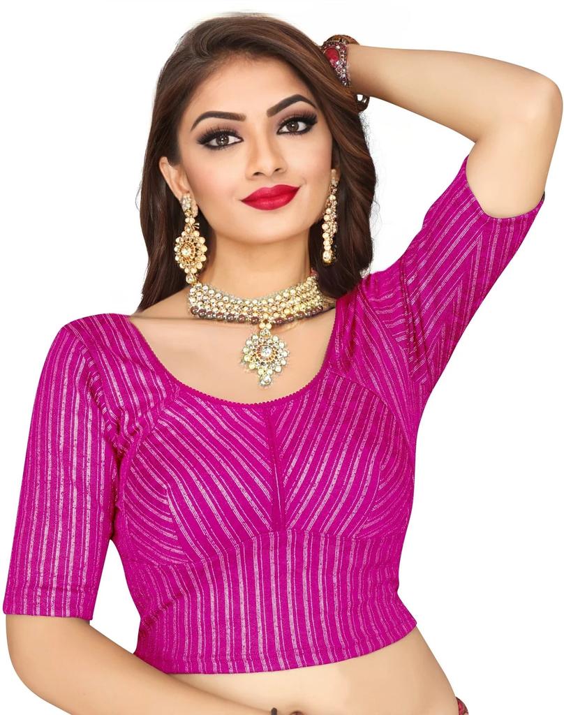 Indian Women Party Wear Ethnic Choli Beautiful Ready To Wear Laycra Blend Blouse