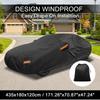 Motoforti Car Cover Outdoor Waterproof Sun Rain Hail Protection with Left Side Door Zipper 210D-PU for Subaru BRZ