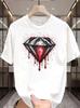 Fashionable Crewneck Men's Fashion Street Style Trendy Graphic T-Shirt