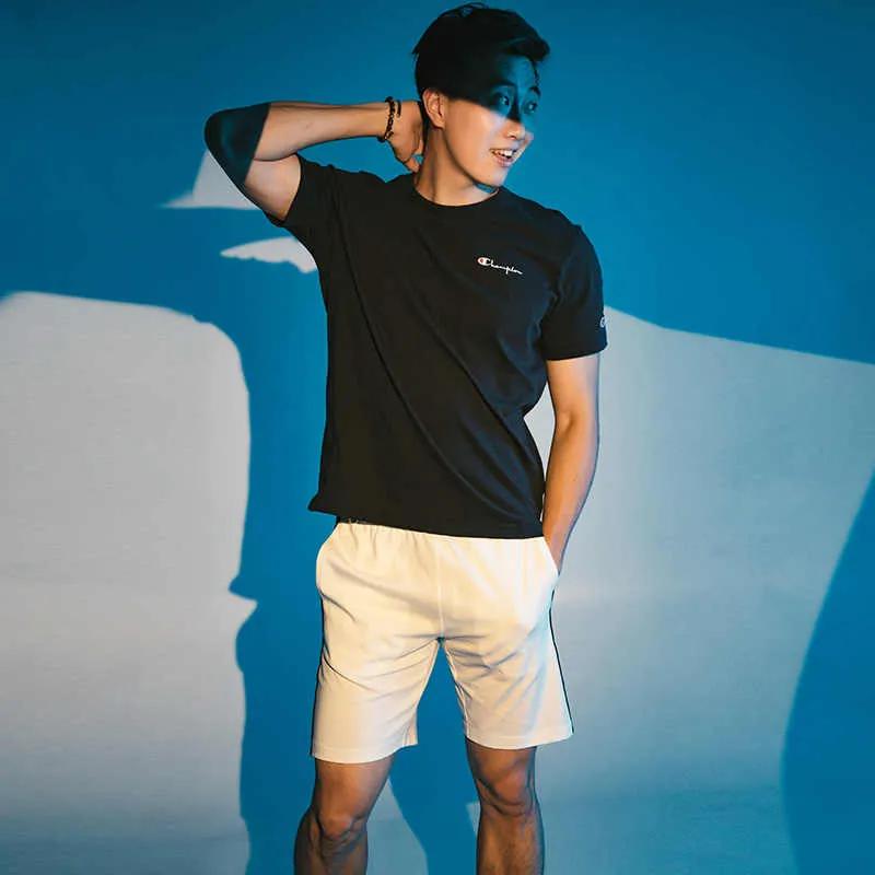 Champion T Shirt US Version Men's Black (Unisex) T-Shirts 211985 KK001 NBK