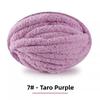 Handmade DIY Rainbow Adient Yarn Scarf  Tail Line Finger Knitting Cozy  Nest  Cuion Thi Ice Strip Yarn