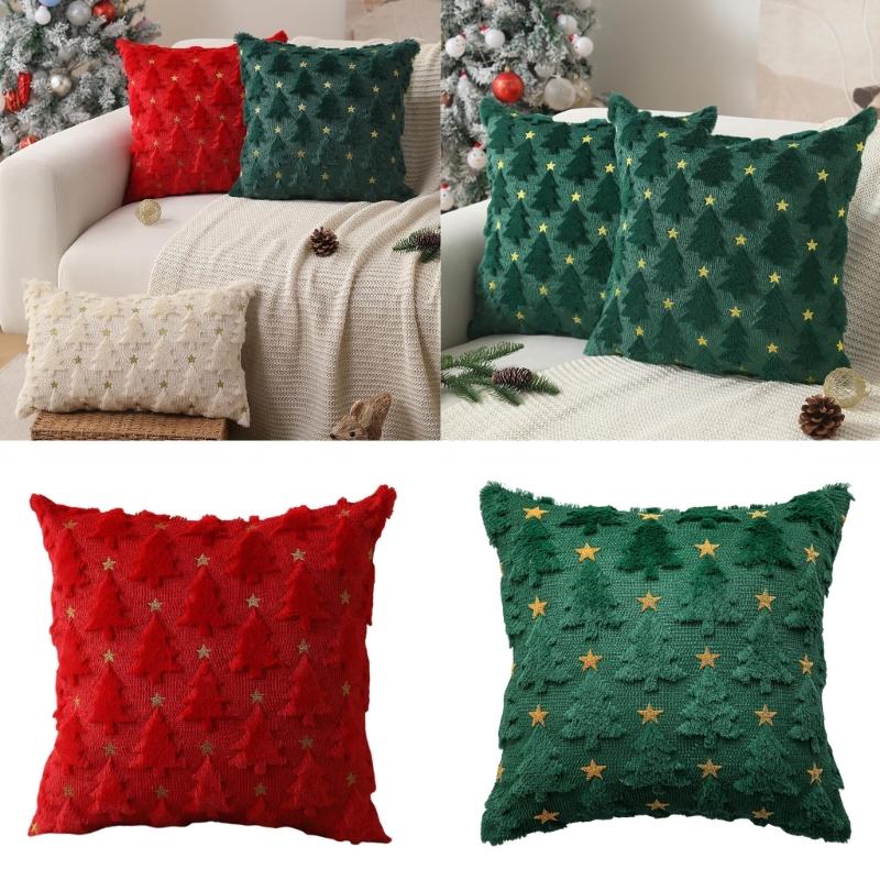 Christmas Throw Pillow Cover 45x45cm, Festival Sofa Chair Cushions Case for Living Room Bedroom